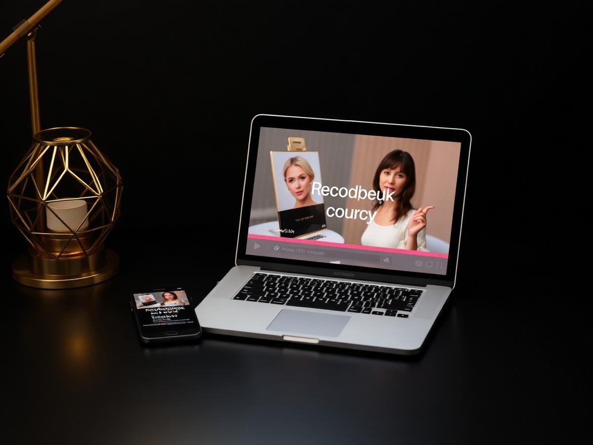 Curso online de BB Glow de bônus — aulas no notebook e no celular